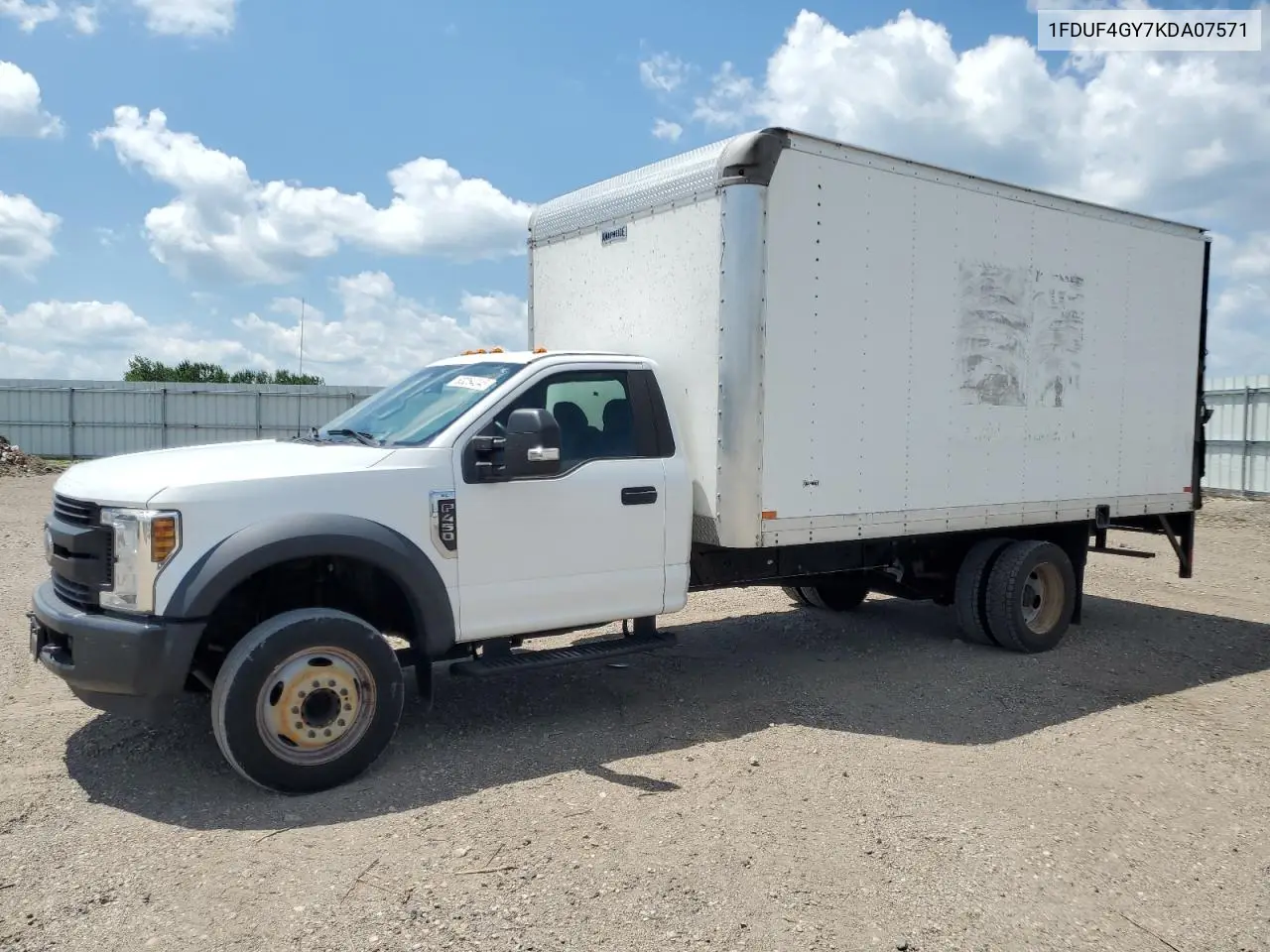 2019 Ford F450 Super Duty VIN: 1FDUF4GY7KDA07571 Lot: 63254245