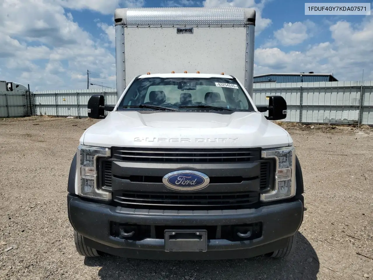 2019 Ford F450 Super Duty VIN: 1FDUF4GY7KDA07571 Lot: 63254245