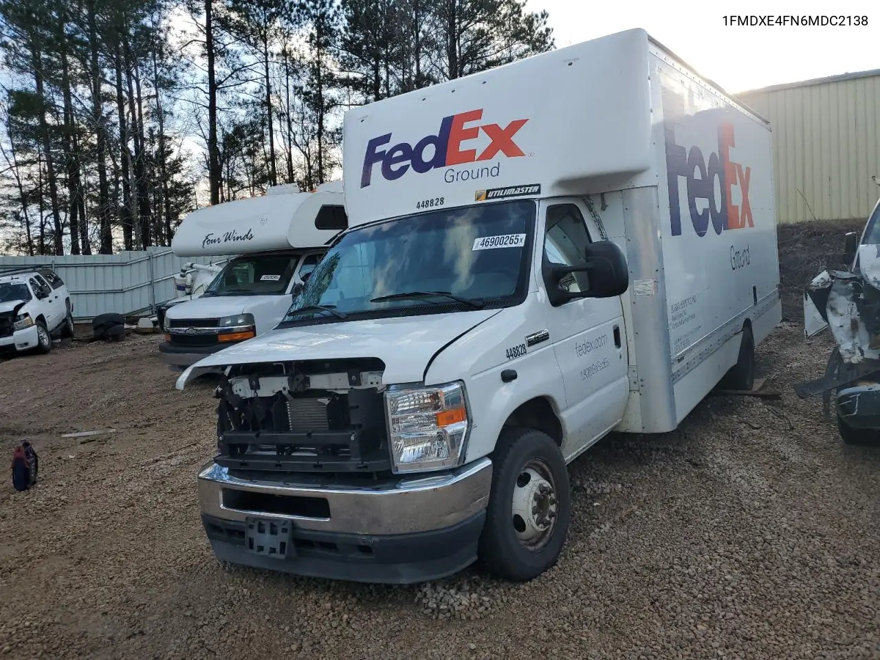 2021 Ford Econoline E450 Super Duty Cutaway Van VIN: 1FDXE4FN6MDC21381 Lot: 46900265