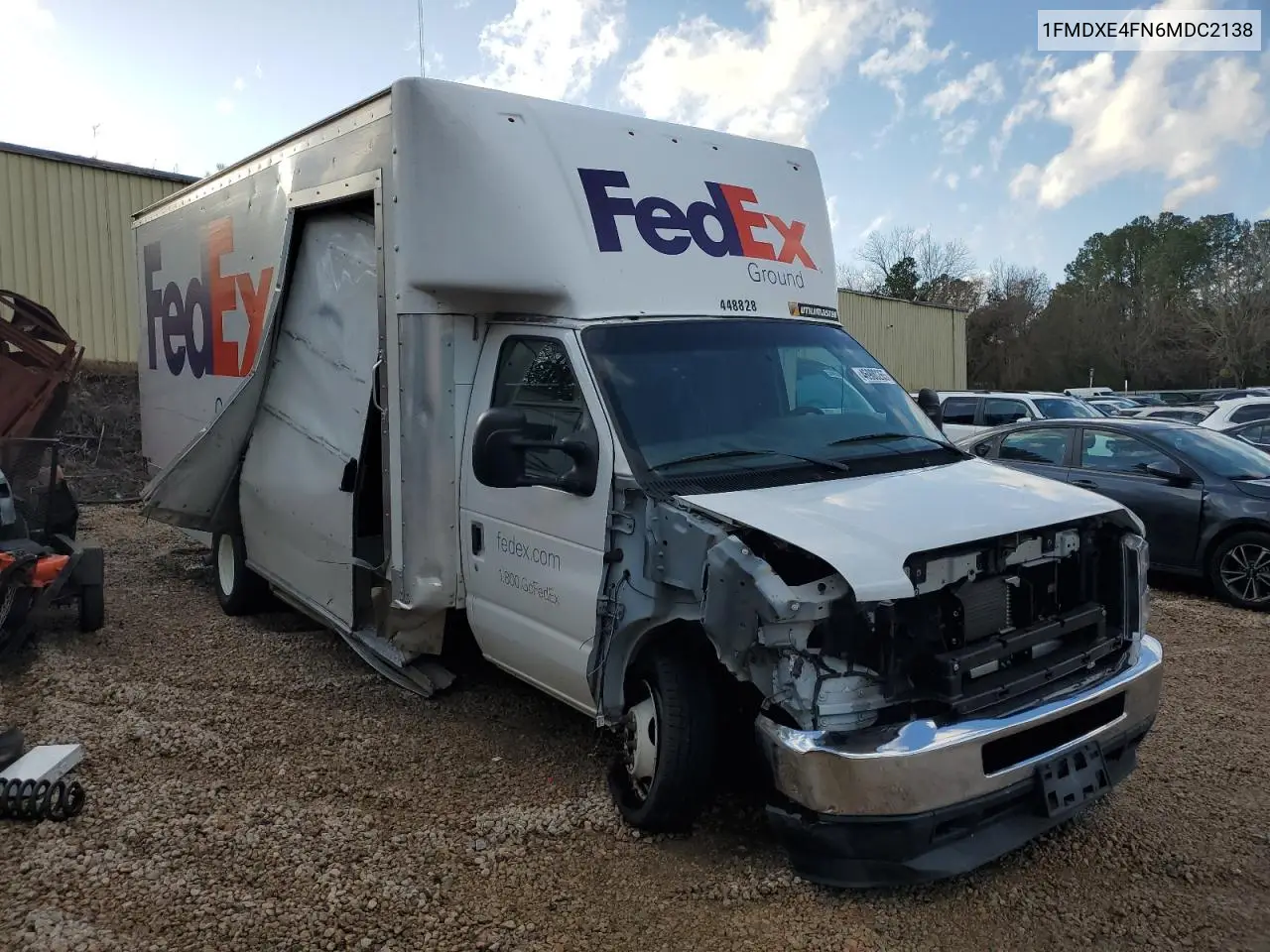 2021 Ford Econoline E450 Super Duty Cutaway Van VIN: 1FDXE4FN6MDC21381 Lot: 46900265