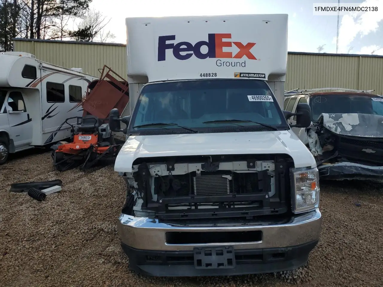 2021 Ford Econoline E450 Super Duty Cutaway Van VIN: 1FDXE4FN6MDC21381 Lot: 46900265