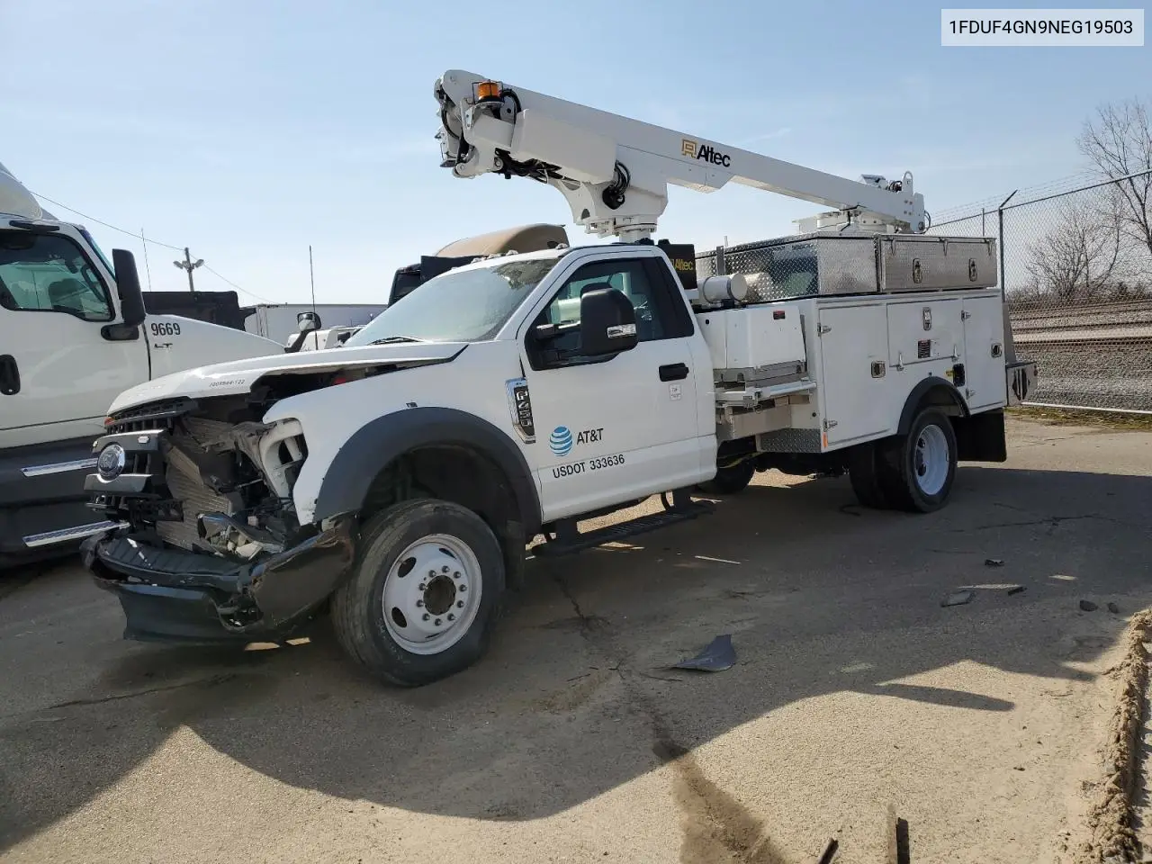 2022 Ford F450 Super Duty VIN: 1FDUF4GN9NEG19503 Lot: 45109835