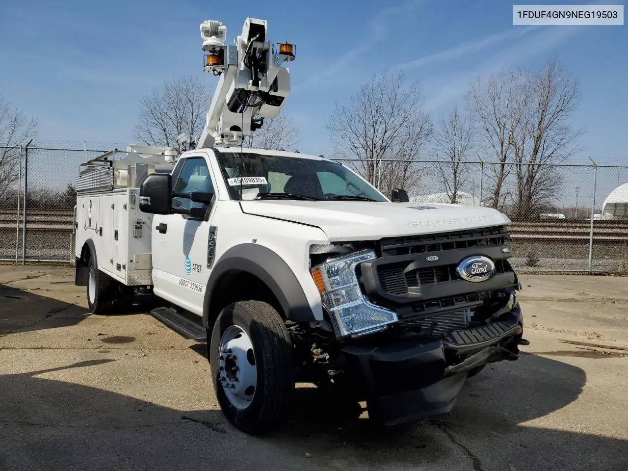 2022 Ford F450 Super Duty VIN: 1FDUF4GN9NEG19503 Lot: 45109835