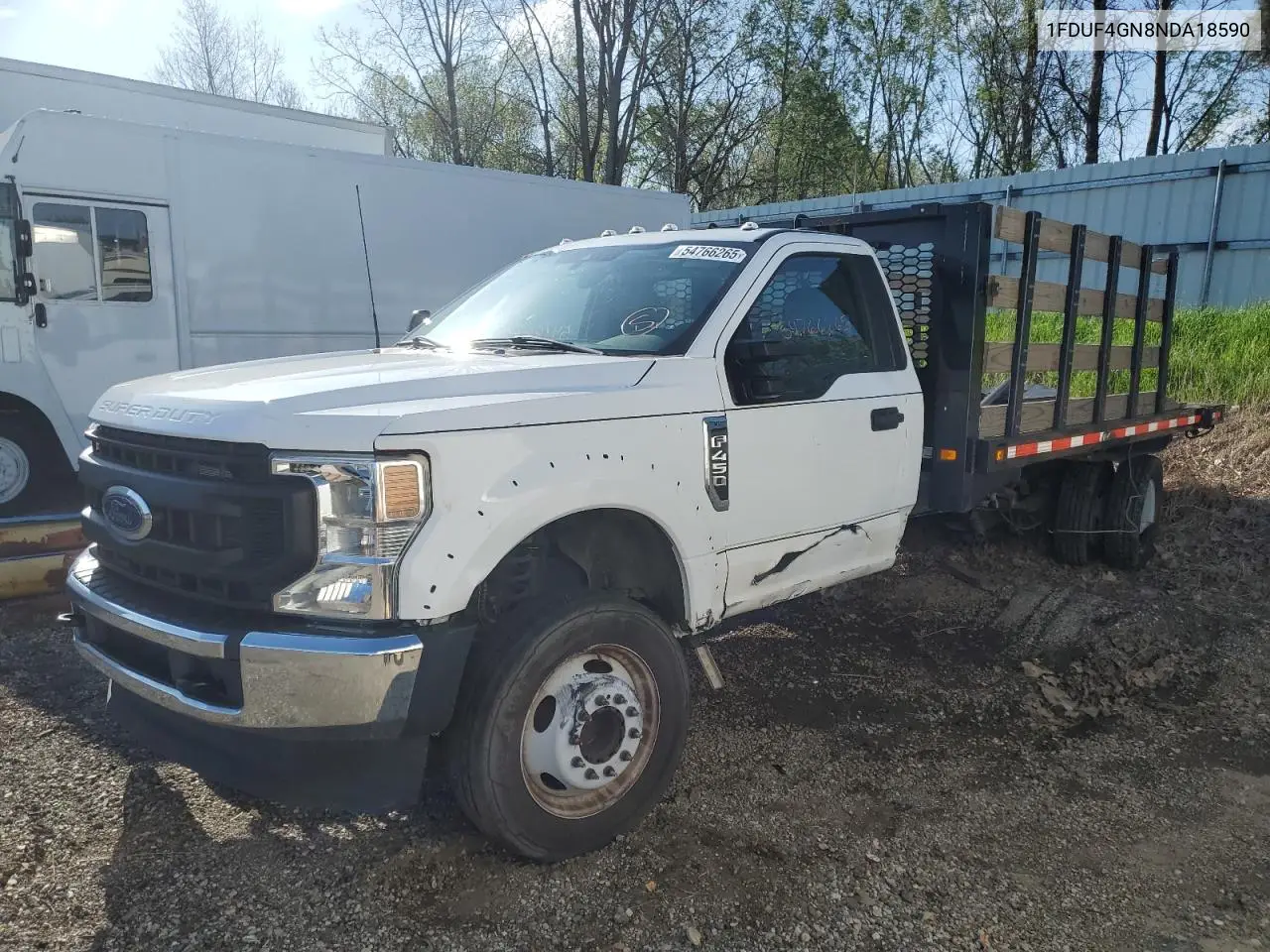 2022 Ford F450 Super Duty VIN: 1FDUF4GN8NDA18590 Lot: 54766265