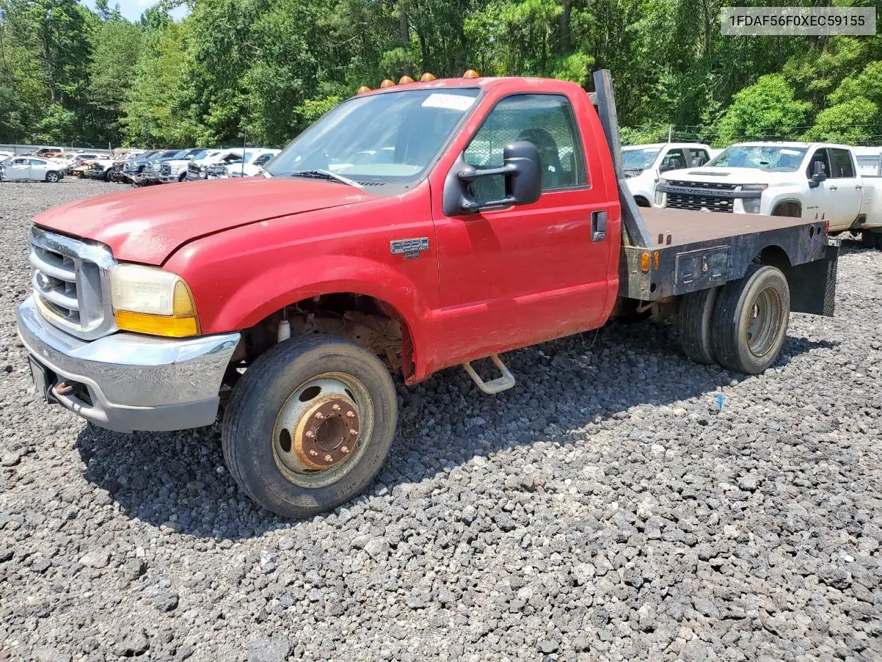 1999 Ford F550 Super Duty VIN: 1FDAF56F0XEC59155 Lot: 65462215
