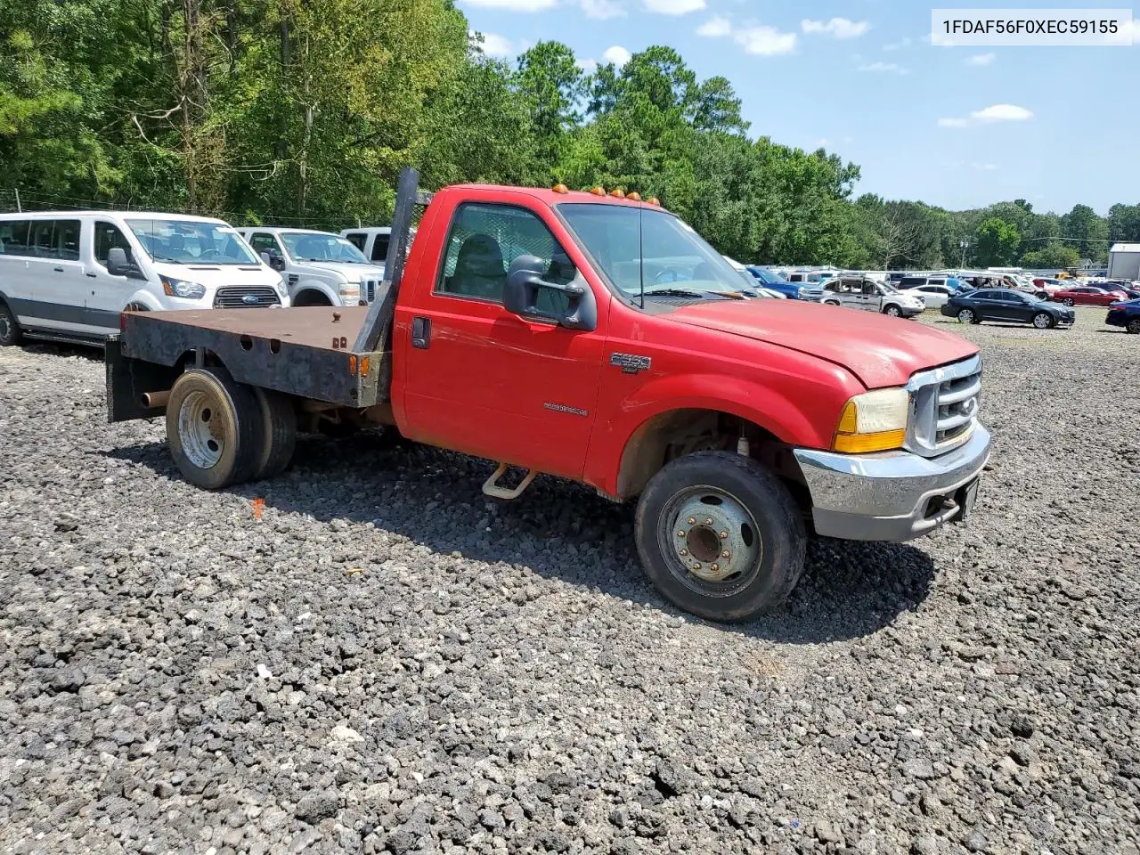1999 Ford F550 Super Duty VIN: 1FDAF56F0XEC59155 Lot: 65462215