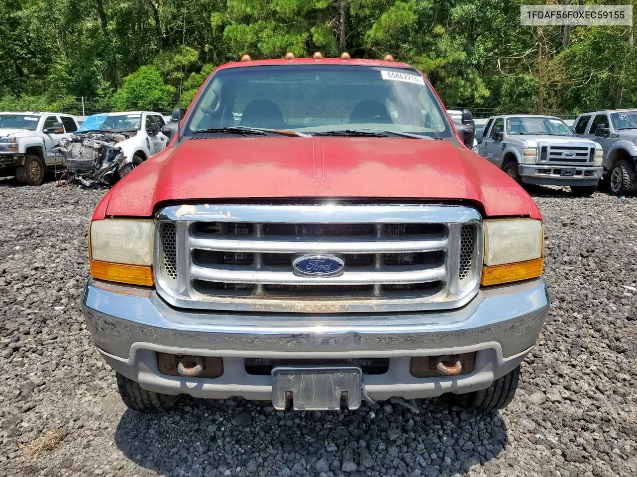 1999 Ford F550 Super Duty VIN: 1FDAF56F0XEC59155 Lot: 65462215