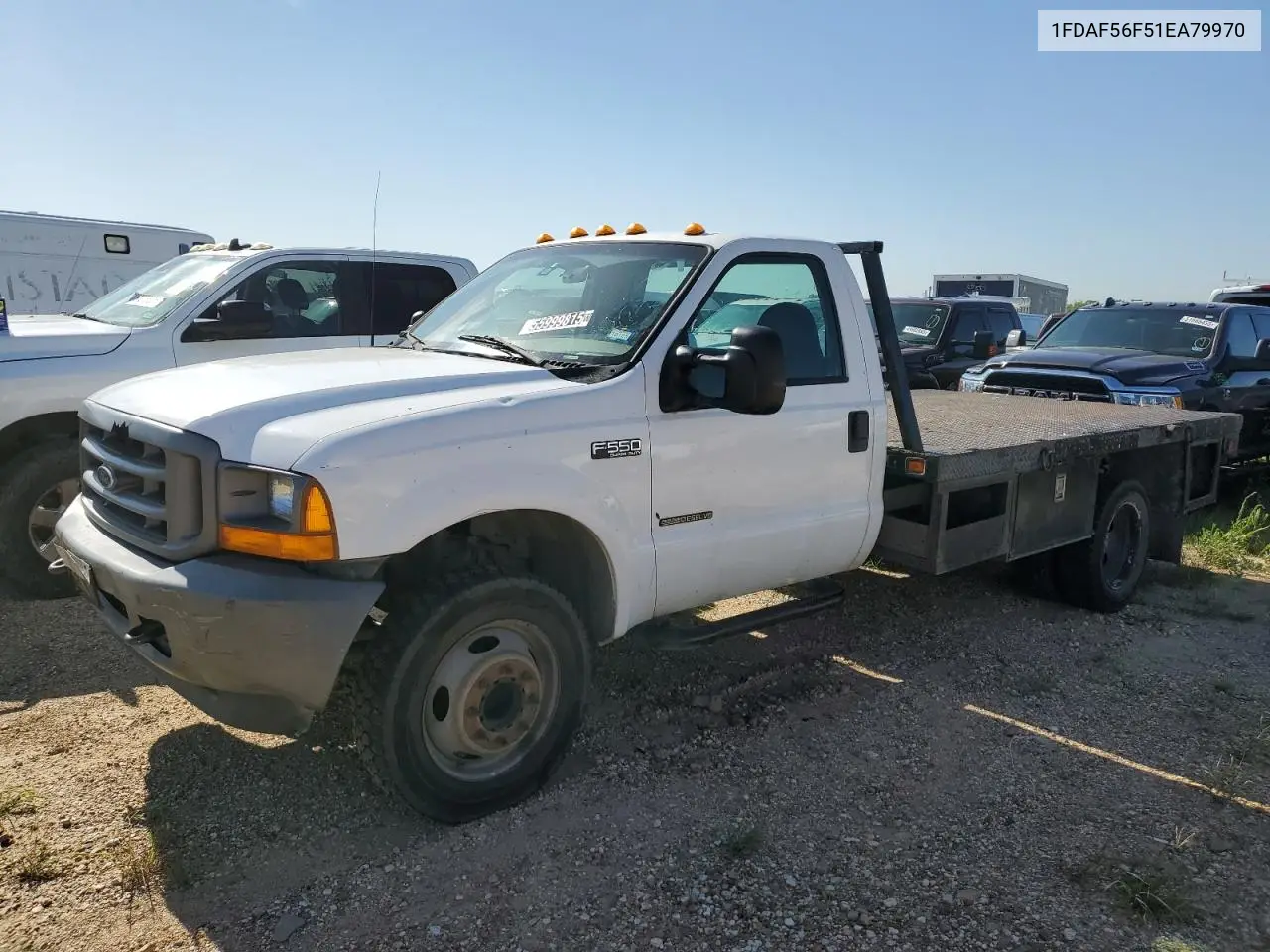 2001 Ford F550 Super Duty VIN: 1FDAF56F51EA79970 Lot: 55999815