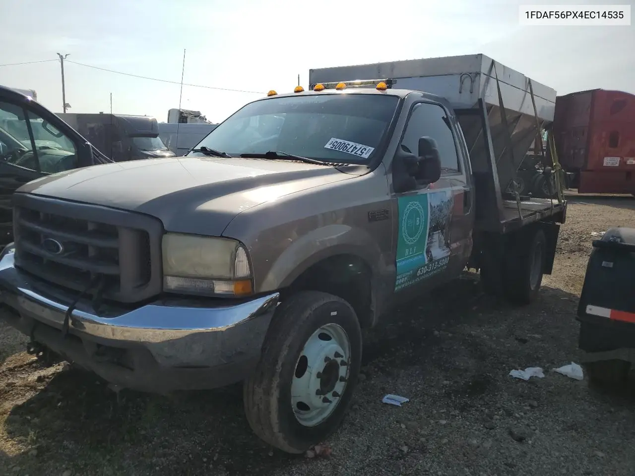 2004 Ford F550 Super Duty VIN: 1FDAF56PX4EC14535 Lot: 57479005