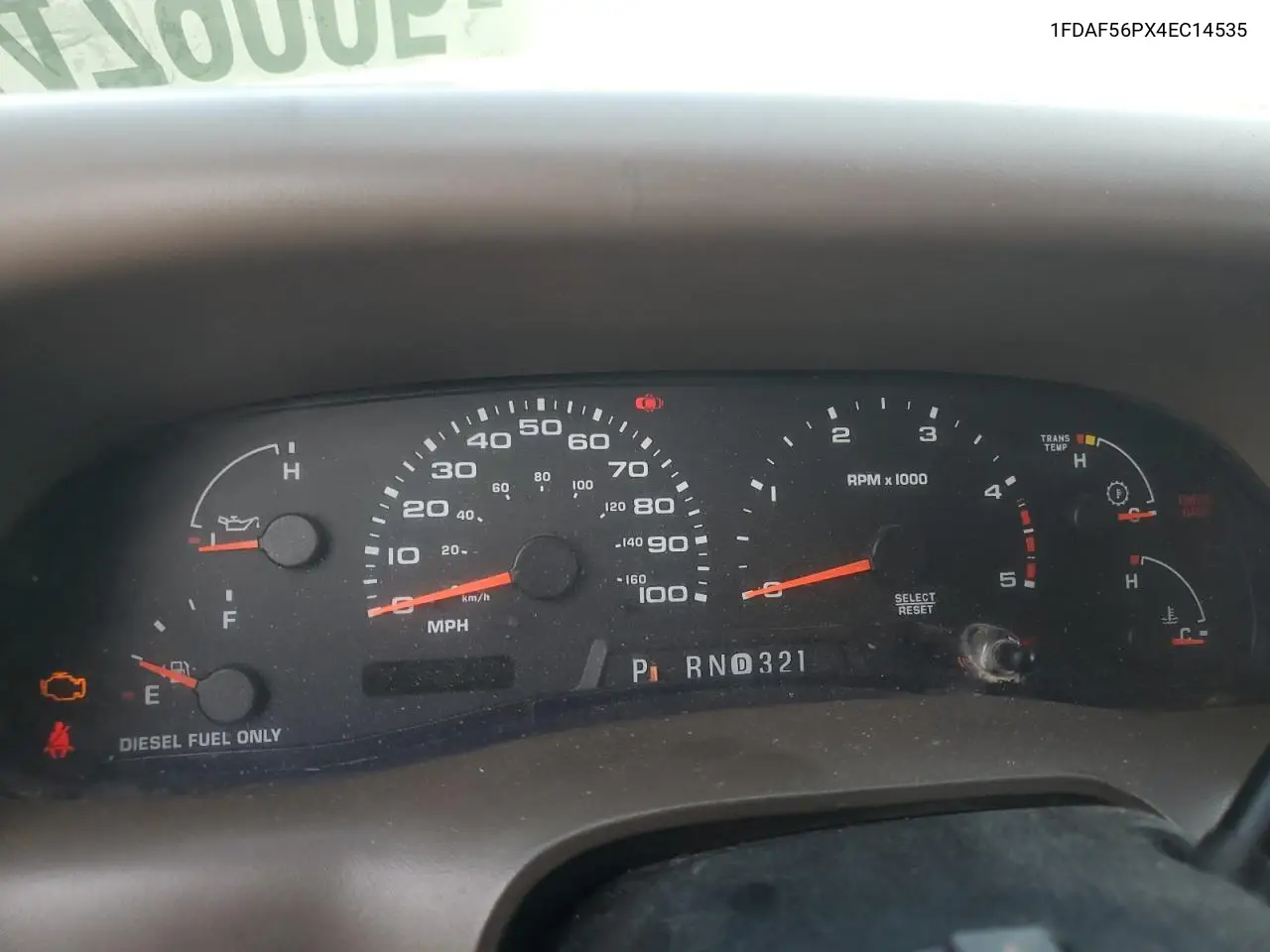 2004 Ford F550 Super Duty VIN: 1FDAF56PX4EC14535 Lot: 57479005