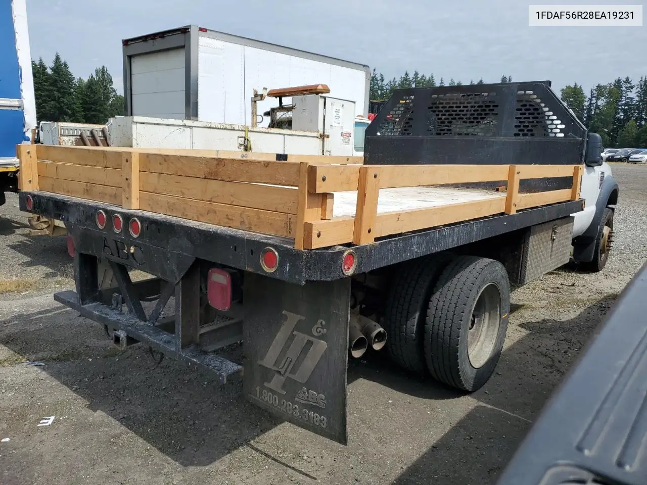 2008 Ford F550 Super Duty VIN: 1FDAF56R28EA19231 Lot: 62386455