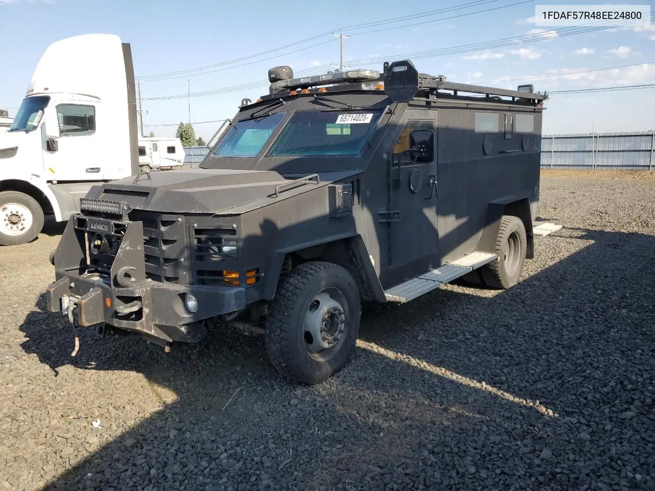 2008 Ford F550 Super Duty VIN: 1FDAF57R48EE24800 Lot: 65714025