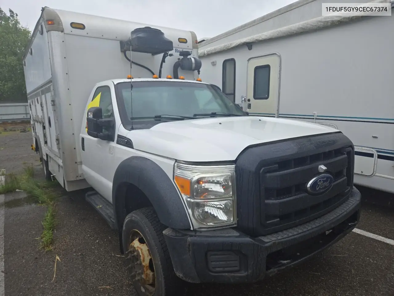 2012 Ford F550 Super Duty VIN: 1FDUF5GY9CEC67374 Lot: 61781555
