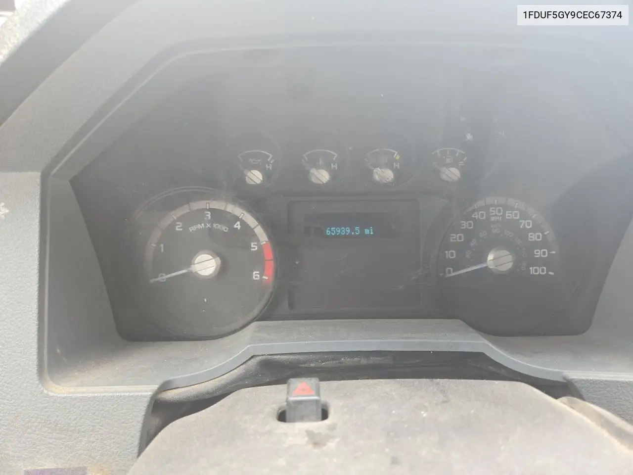 2012 Ford F550 Super Duty VIN: 1FDUF5GY9CEC67374 Lot: 61781555