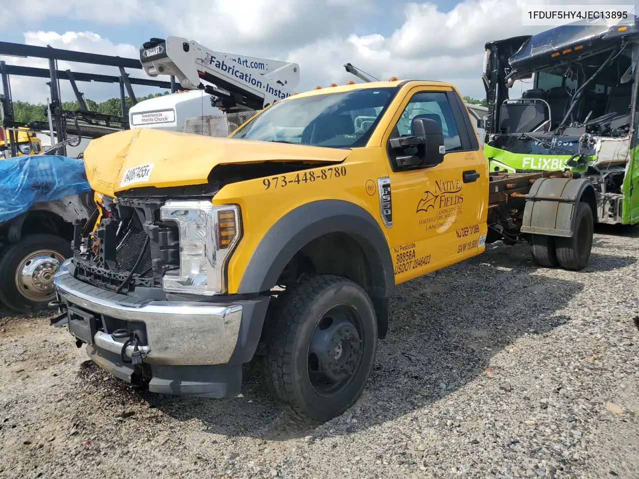 2018 Ford F550 Super Duty VIN: 1FDUF5HY4JEC13895 Lot: 64067455