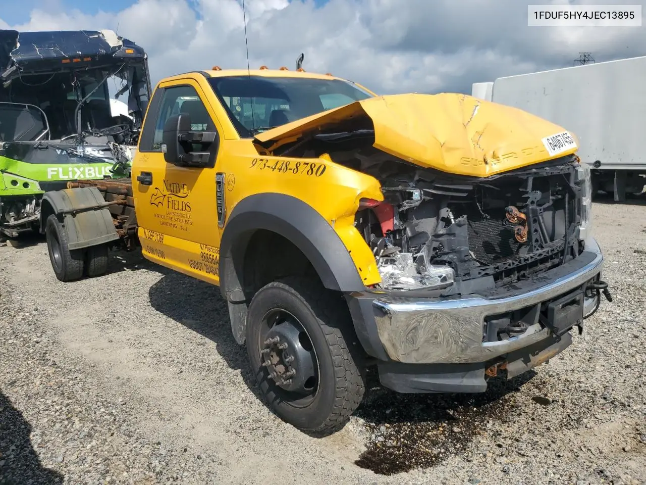 2018 Ford F550 Super Duty VIN: 1FDUF5HY4JEC13895 Lot: 64067455