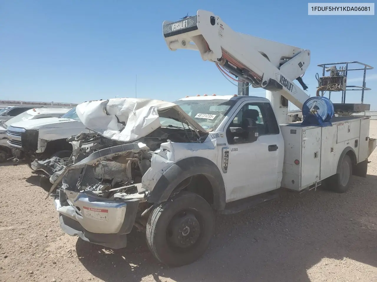 2019 Ford F550 Super Duty Service Truck VIN: 1FDUF5HY1KDA06081 Lot: 48731235