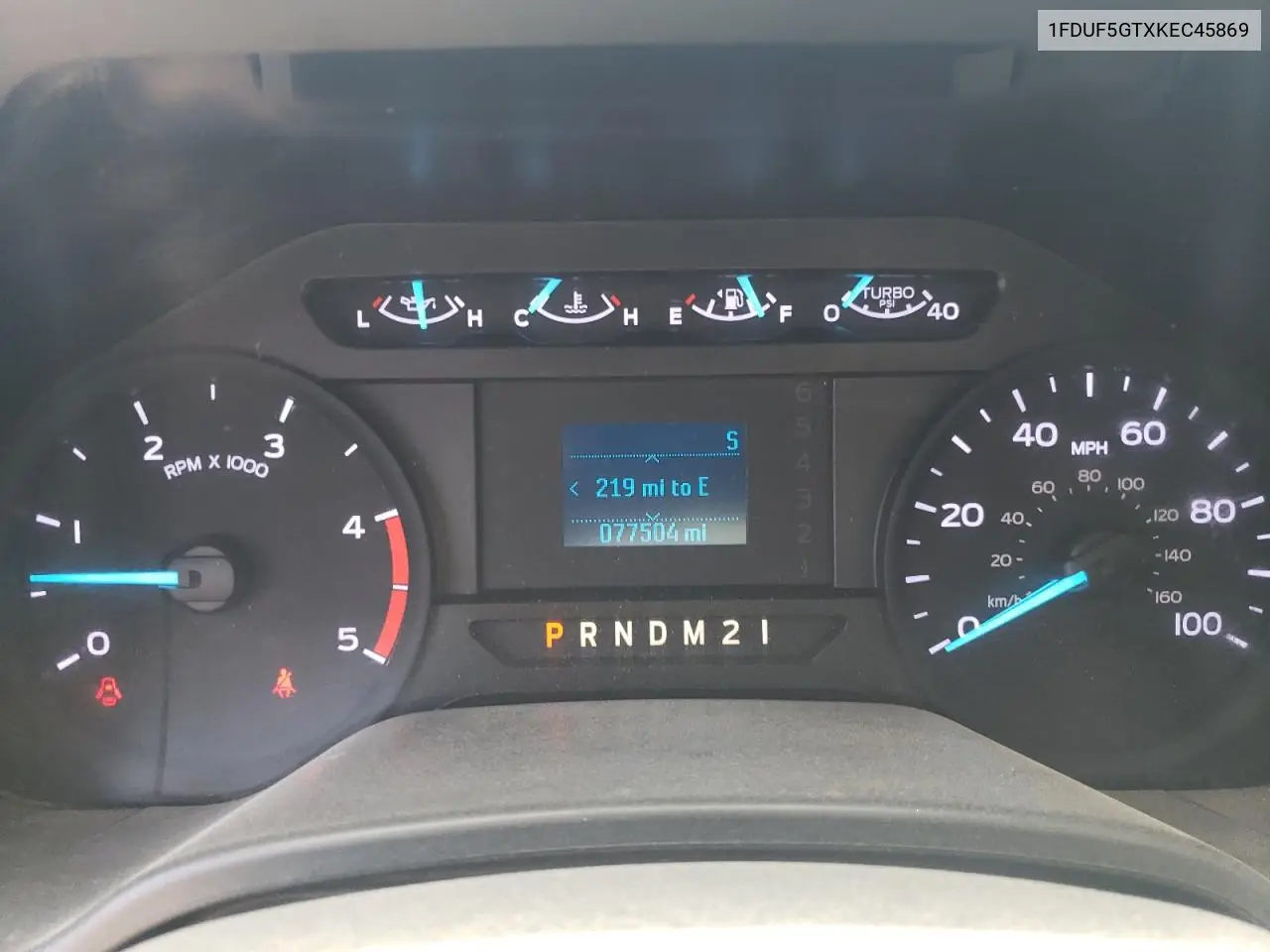 2019 Ford F550 Super Duty VIN: 1FDUF5GTXKEC45869 Lot: 62522335