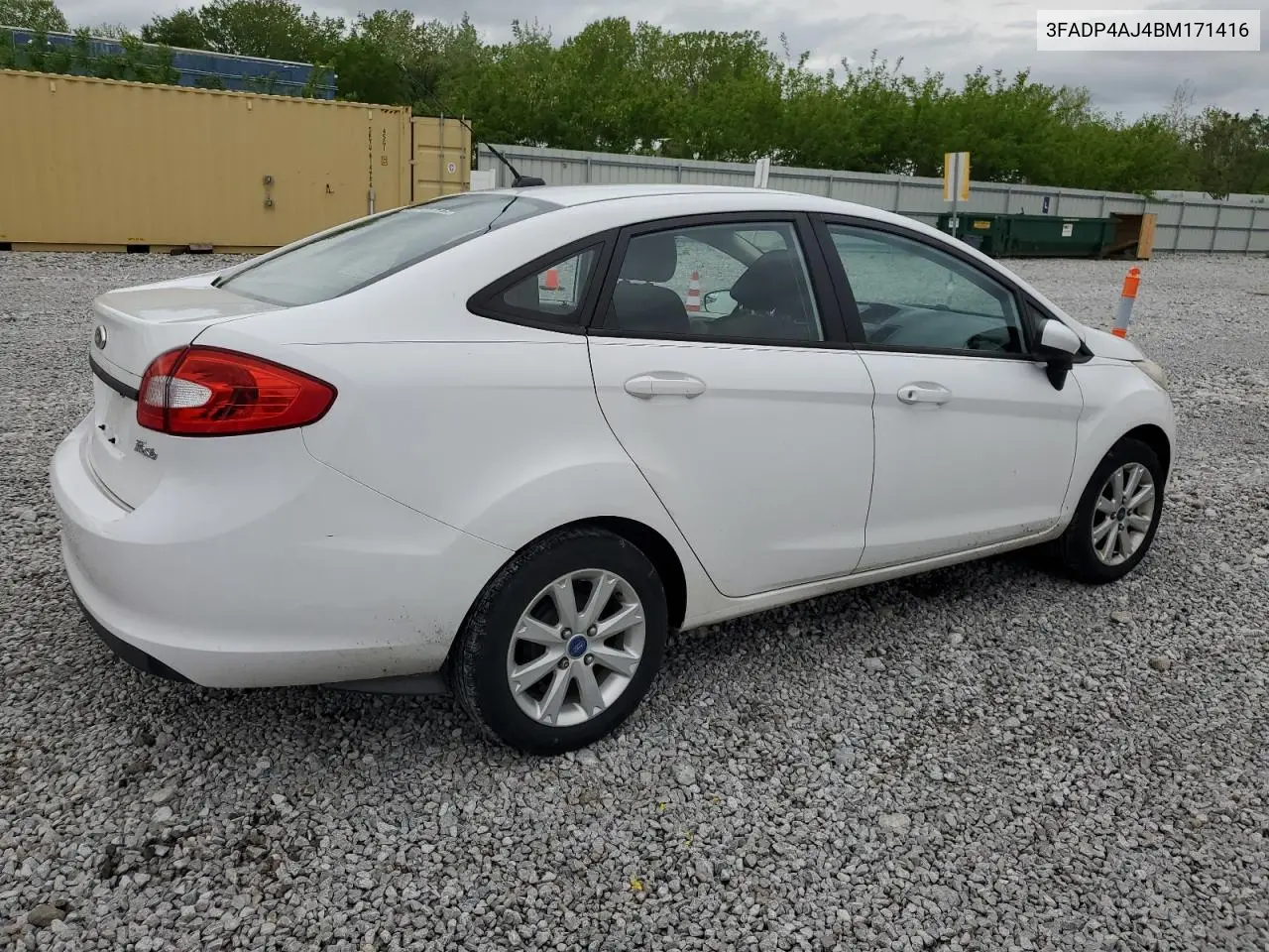 2011 Ford Fiesta S VIN: 3FADP4AJ4BM171416 Lot: 56714885