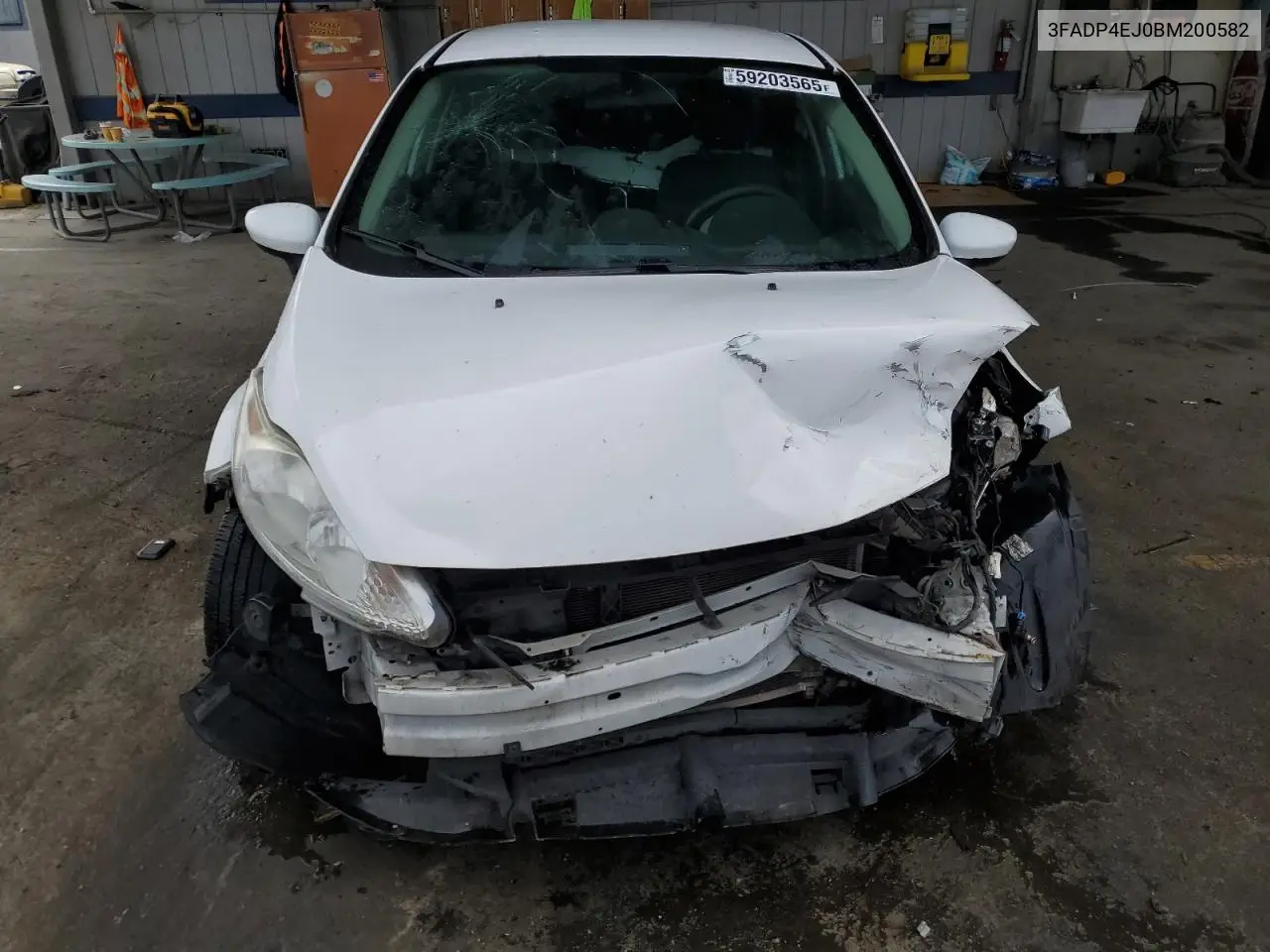 2011 Ford Fiesta Se VIN: 3FADP4EJ0BM200582 Lot: 59203565