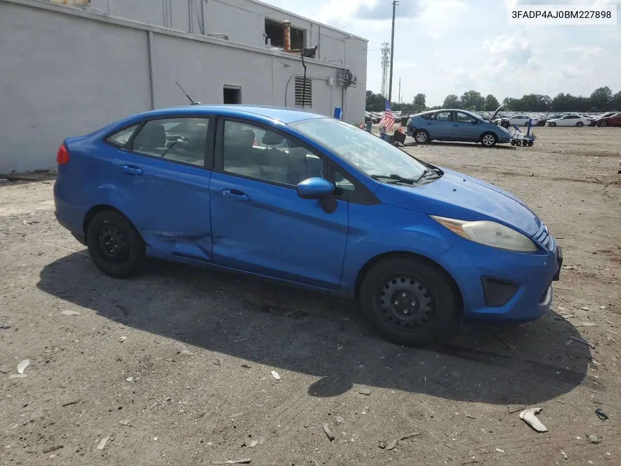 2011 Ford Fiesta S VIN: 3FADP4AJ0BM227898 Lot: 61448165
