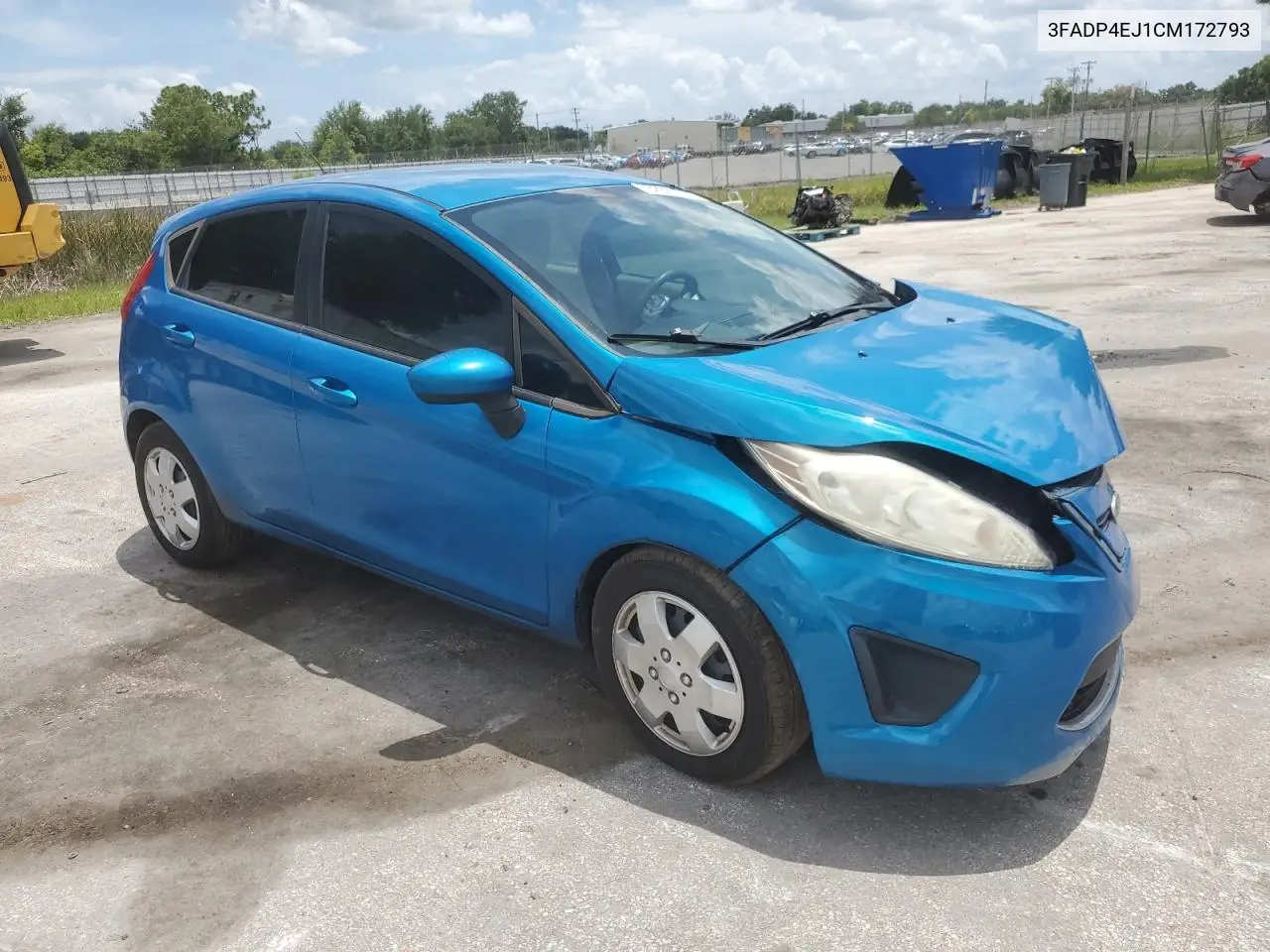 2012 Ford Fiesta Se VIN: 3FADP4EJ1CM172793 Lot: 62907555