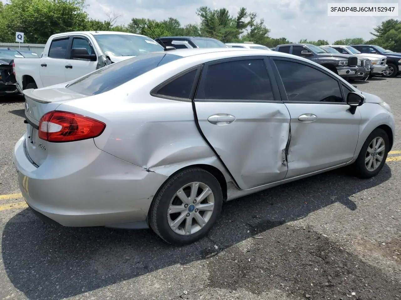 2012 Ford Fiesta Se VIN: 3FADP4BJ6CM152947 Lot: 62926075