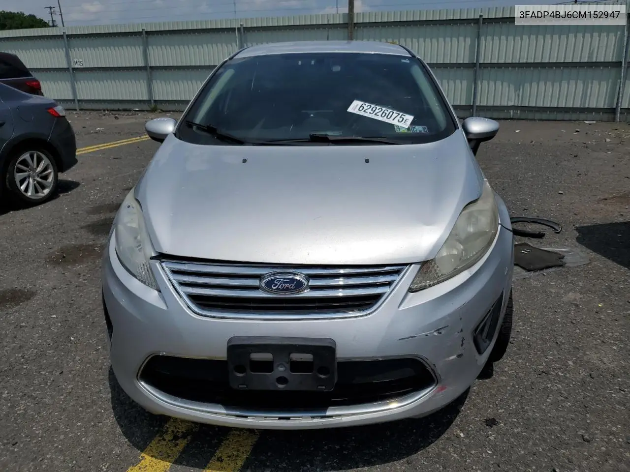2012 Ford Fiesta Se VIN: 3FADP4BJ6CM152947 Lot: 62926075