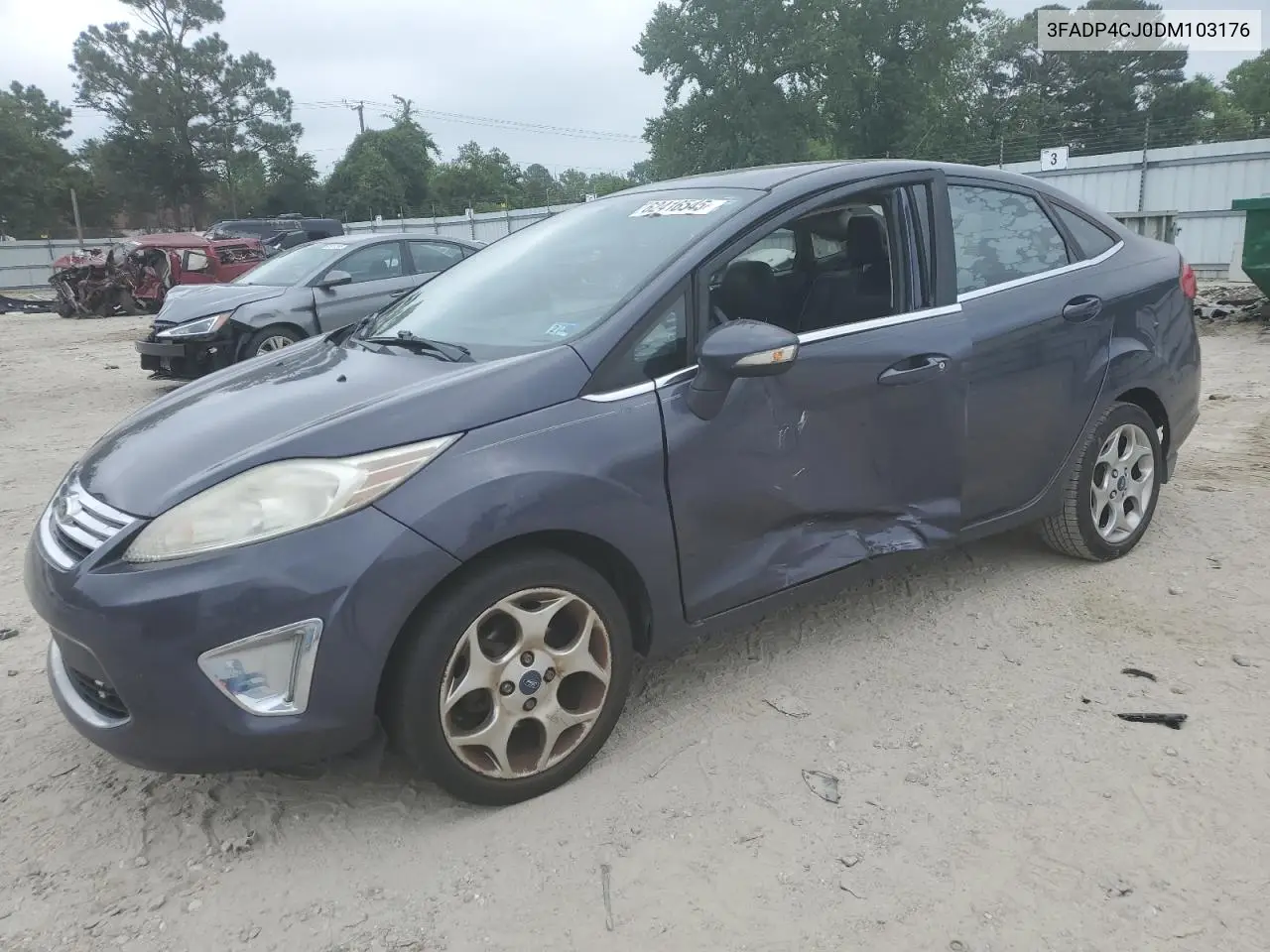 2013 Ford Fiesta Titanium VIN: 3FADP4CJ0DM103176 Lot: 62416545