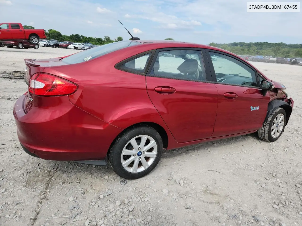 2013 Ford Fiesta Se VIN: 3FADP4BJ3DM167455 Lot: 62475465
