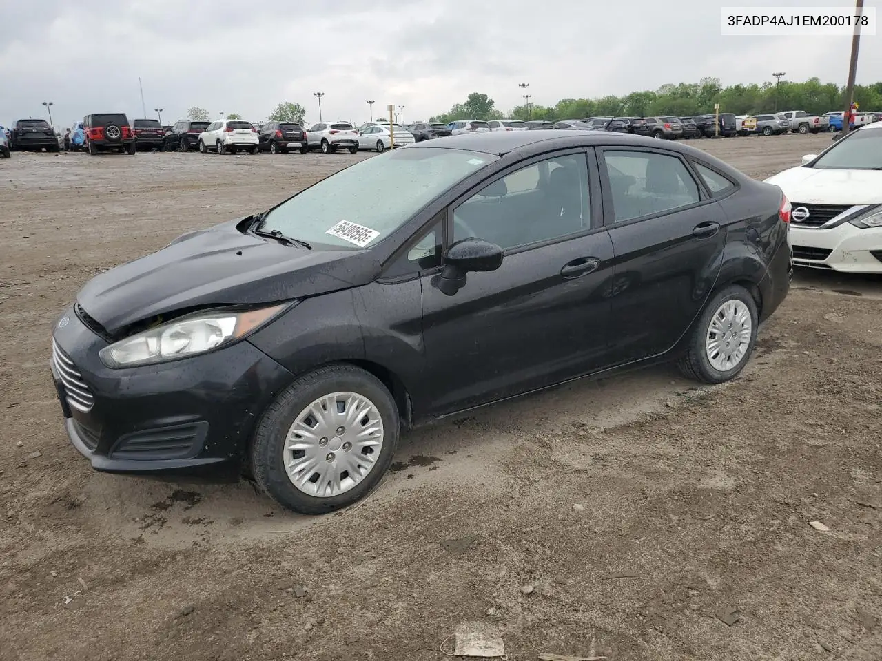 2014 Ford Fiesta S VIN: 3FADP4AJ1EM200178 Lot: 56490595