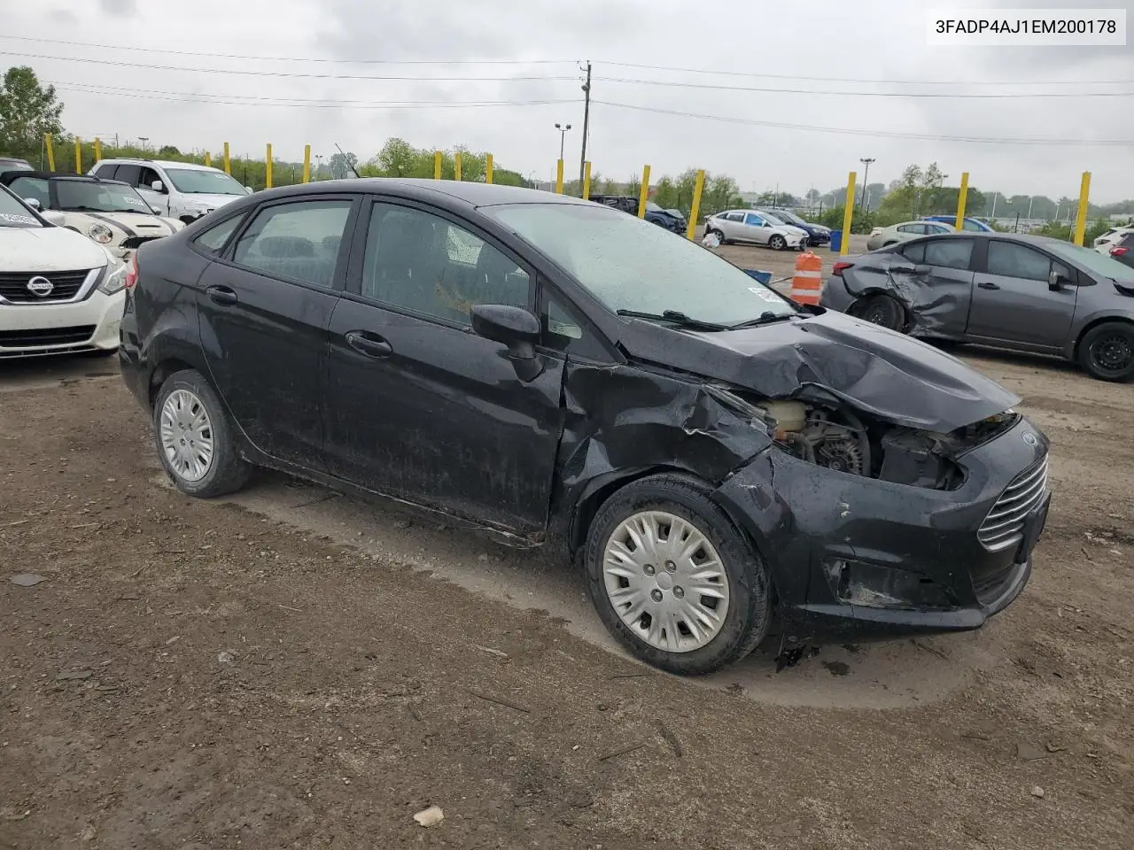 2014 Ford Fiesta S VIN: 3FADP4AJ1EM200178 Lot: 56490595