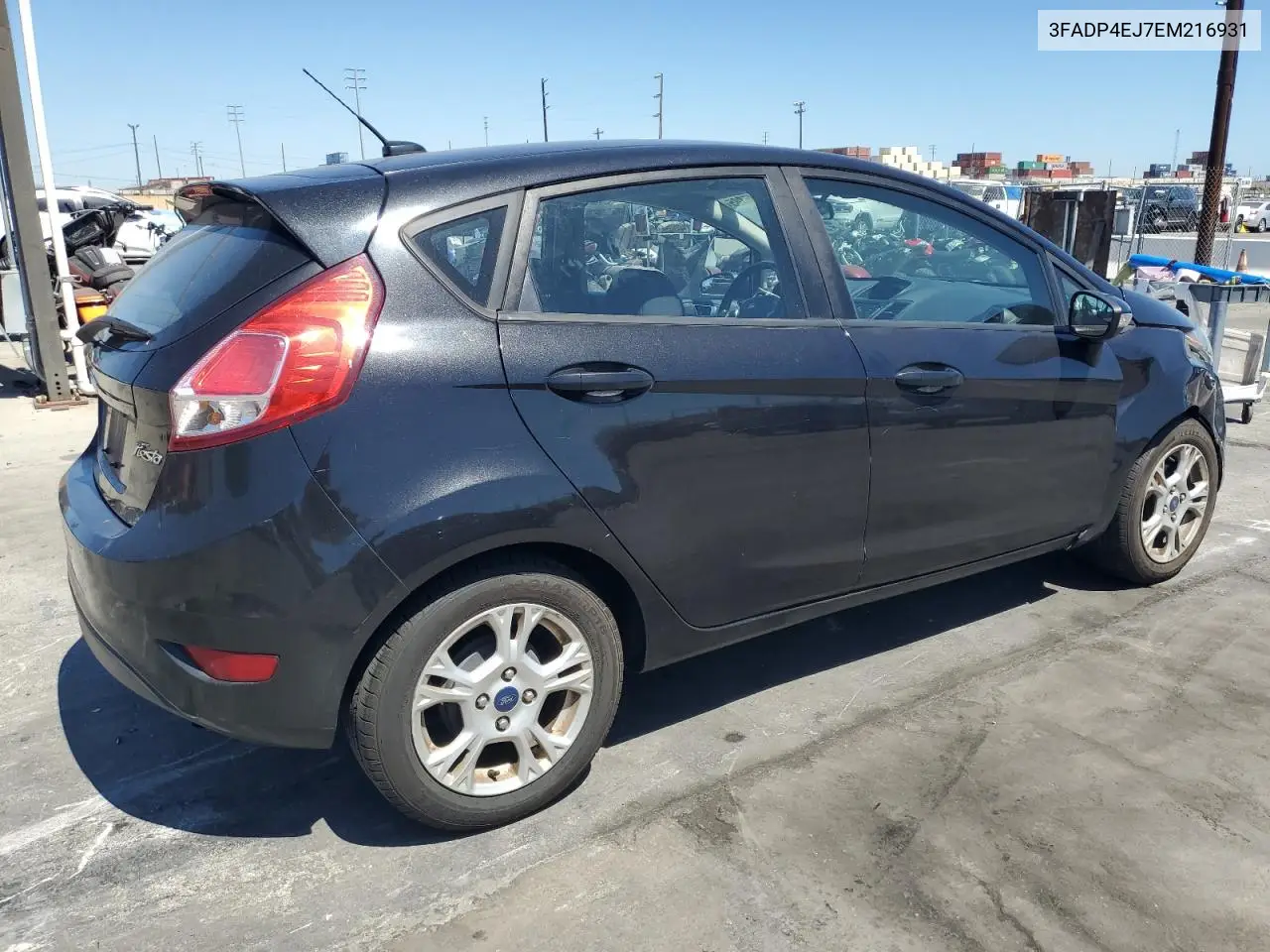 2014 Ford Fiesta Se VIN: 3FADP4EJ7EM216931 Lot: 62865885