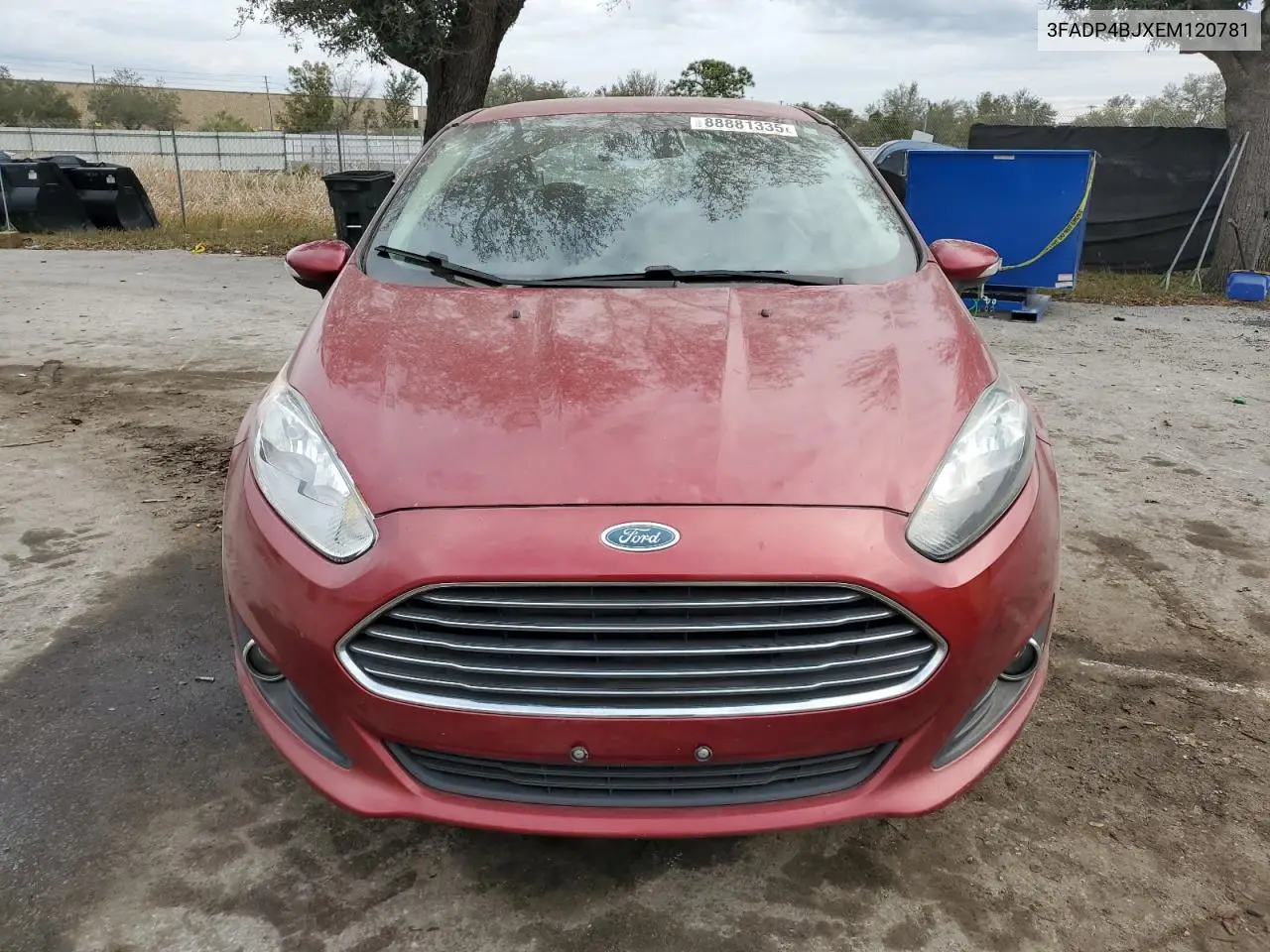 2014 Ford Fiesta Se VIN: 3FADP4BJXEM120781 Lot: 63207515