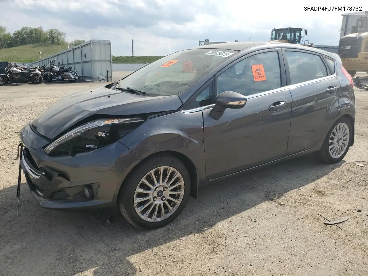 2015 Ford Fiesta Titanium VIN: 3FADP4FJ7FM178732 Lot: 56923025