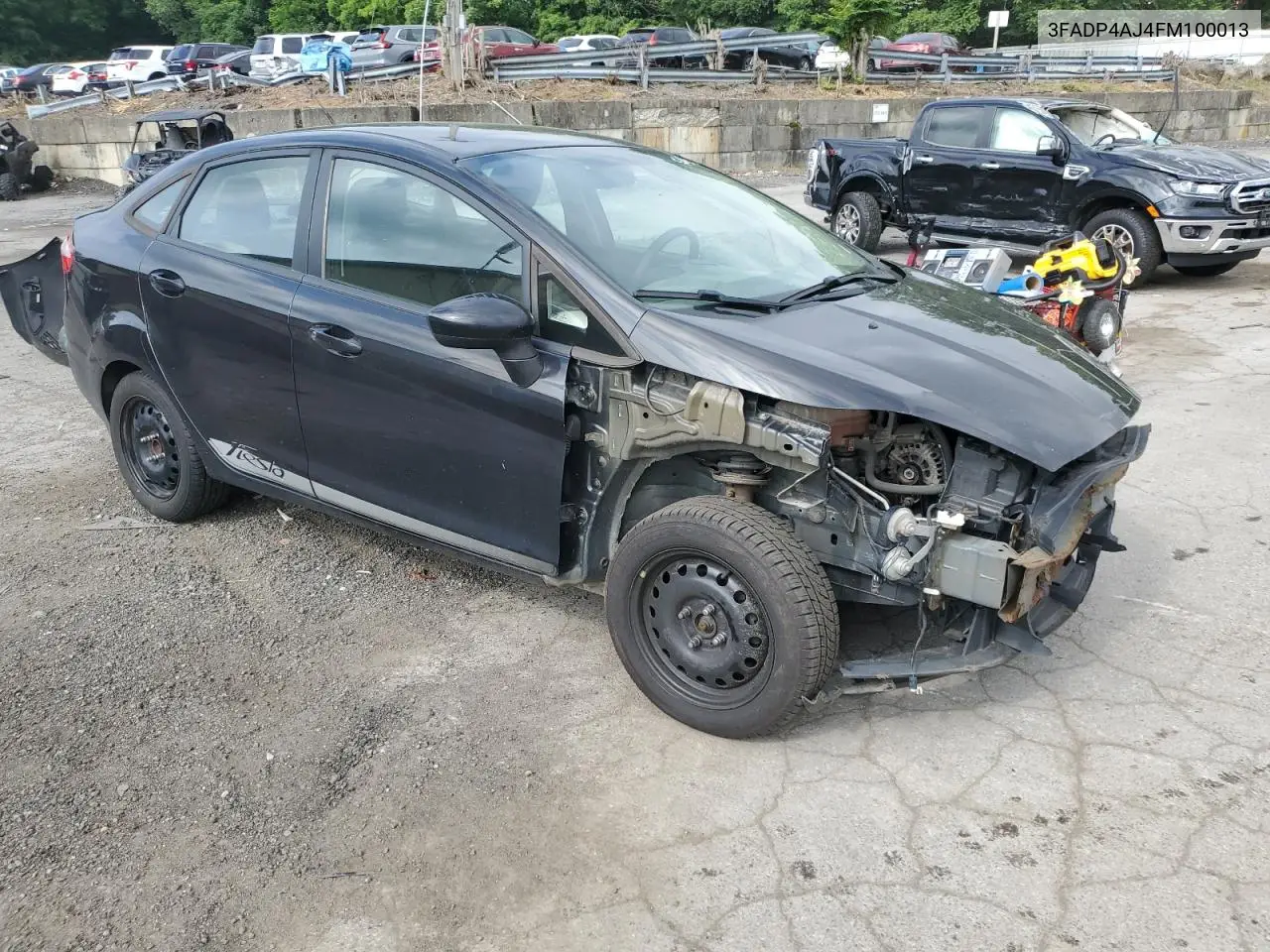 2015 Ford Fiesta S VIN: 3FADP4AJ4FM100013 Lot: 61963075