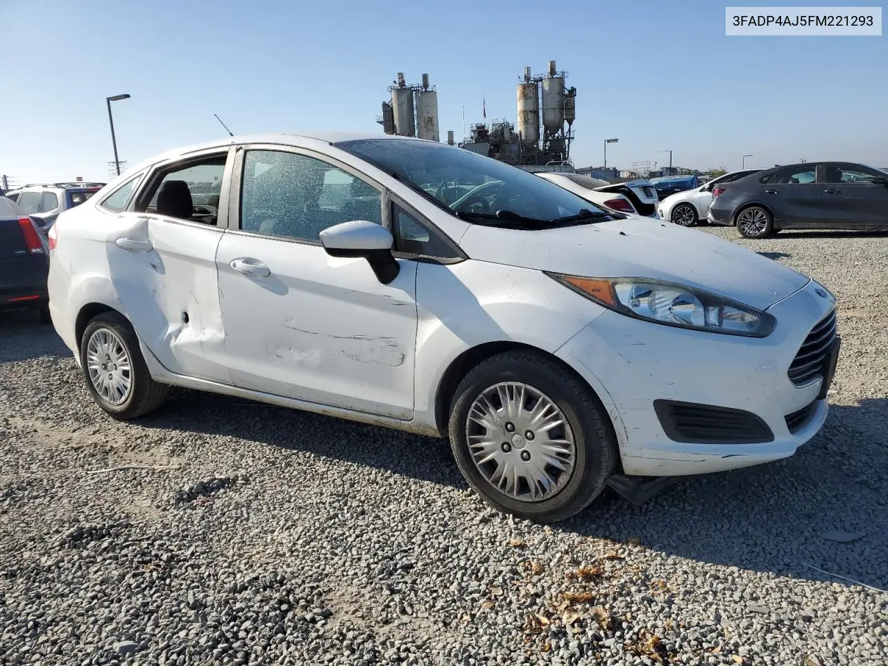 2015 Ford Fiesta S VIN: 3FADP4AJ5FM221293 Lot: 62786335