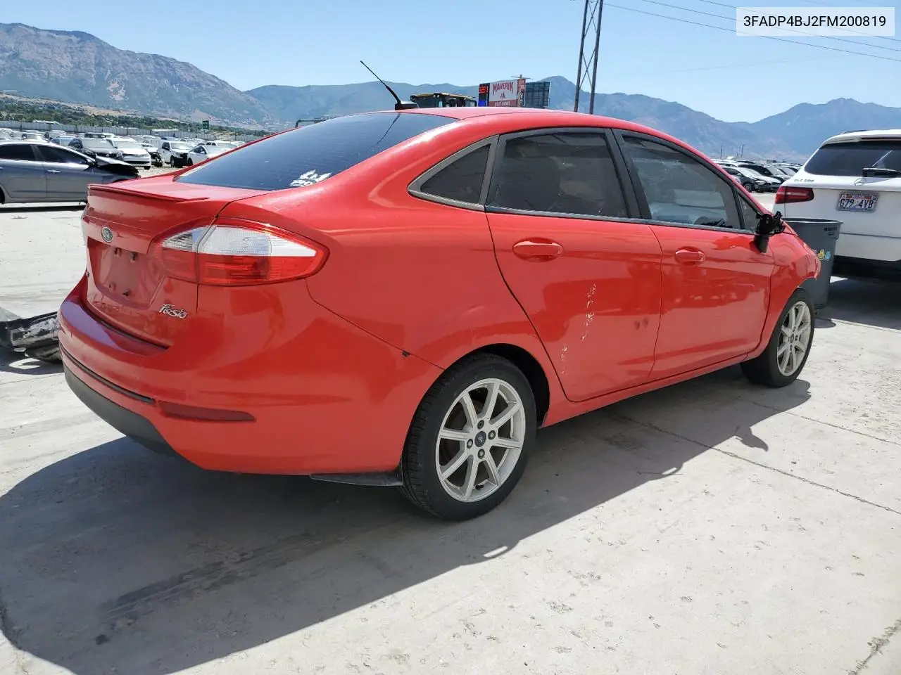 2015 Ford Fiesta Se VIN: 3FADP4BJ2FM200819 Lot: 62888345