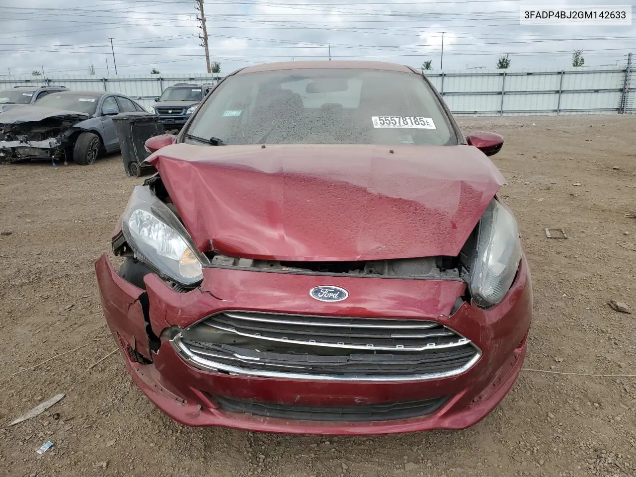 2016 Ford Fiesta Se VIN: 3FADP4BJ2GM142633 Lot: 55578185