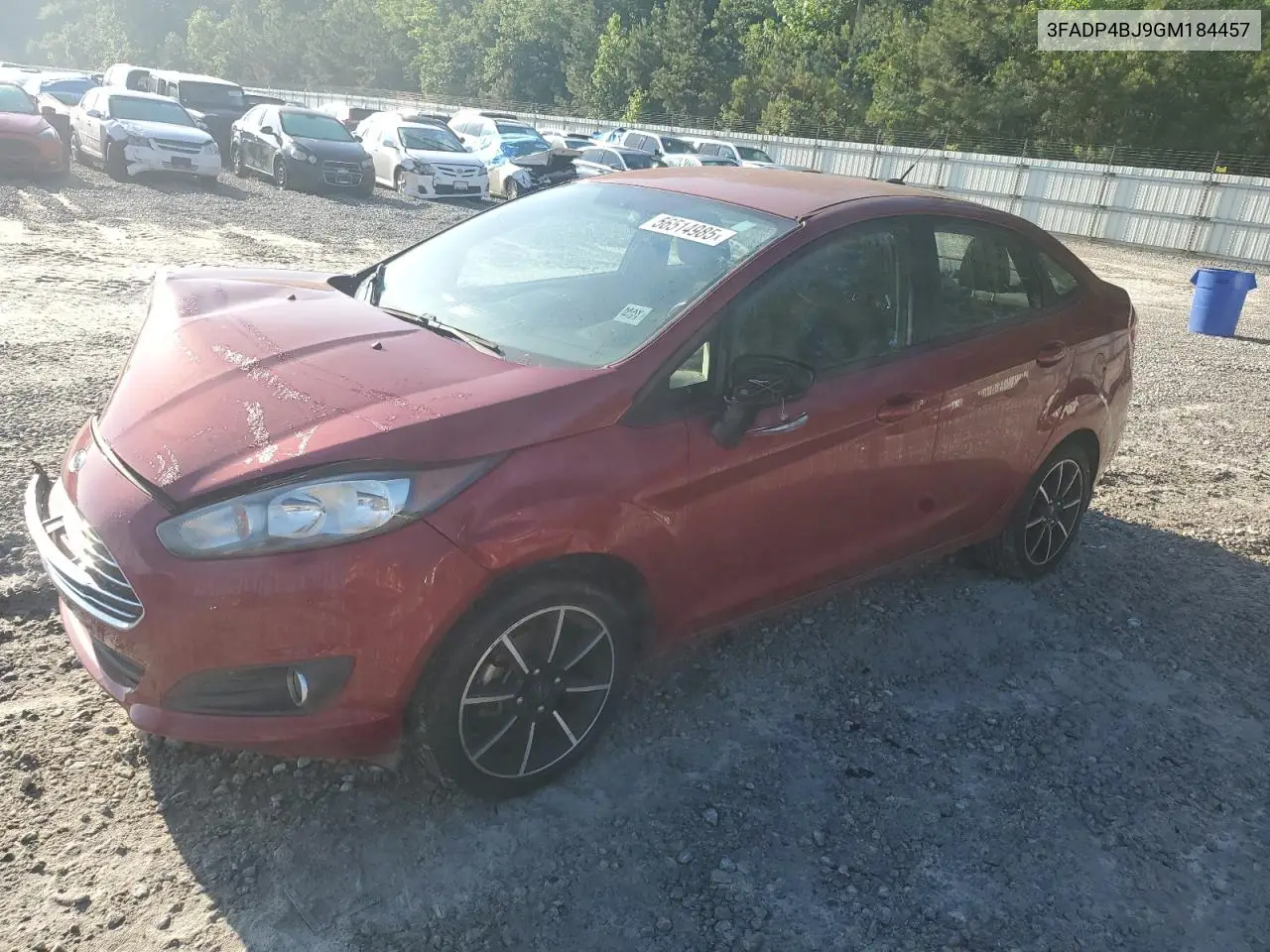 2016 Ford Fiesta Se VIN: 3FADP4BJ9GM184457 Lot: 56514985