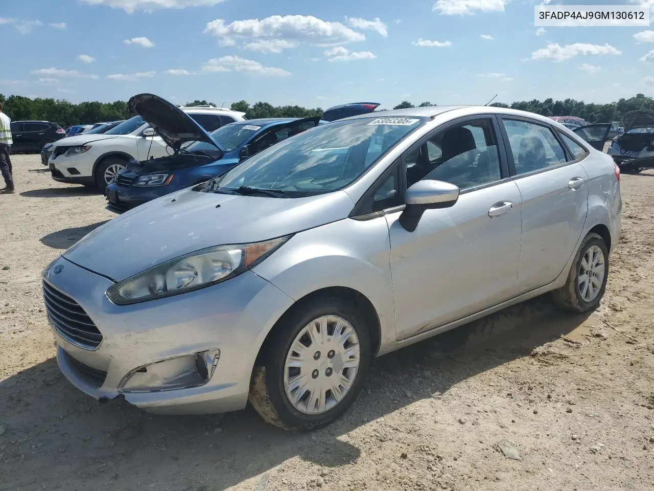 2016 Ford Fiesta S VIN: 3FADP4AJ9GM130612 Lot: 63063305