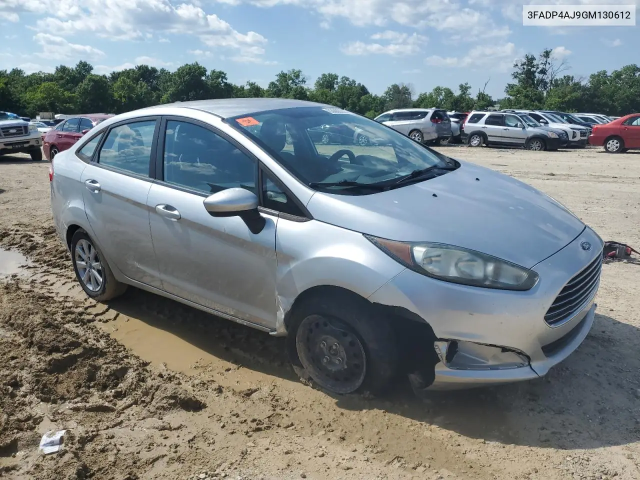 2016 Ford Fiesta S VIN: 3FADP4AJ9GM130612 Lot: 63063305