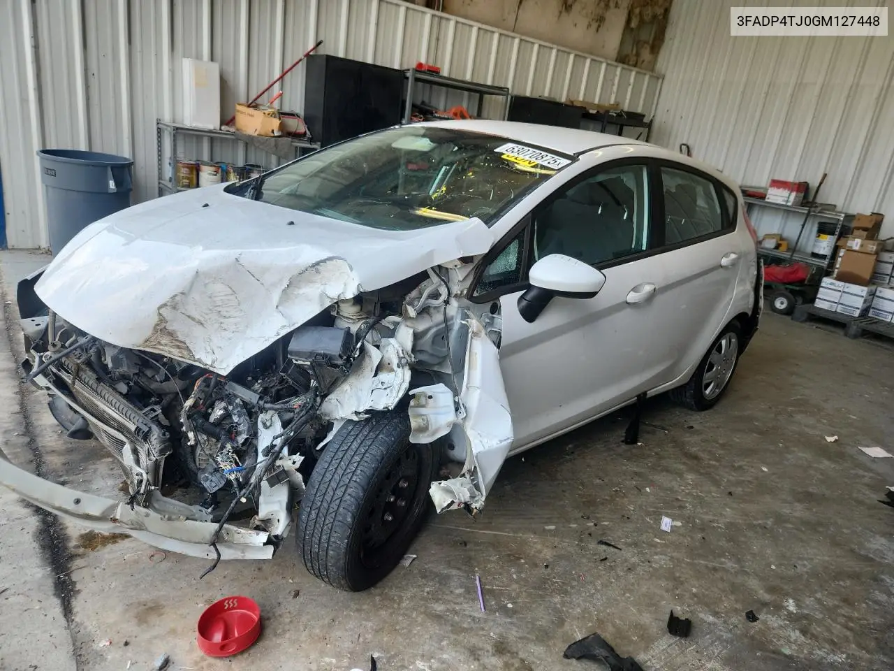 2016 Ford Fiesta S VIN: 3FADP4TJ0GM127448 Lot: 63070875