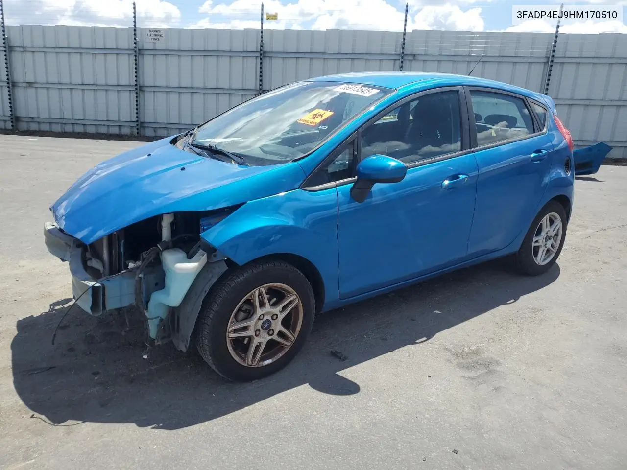 2017 Ford Fiesta Se VIN: 3FADP4EJ9HM170510 Lot: 56913545