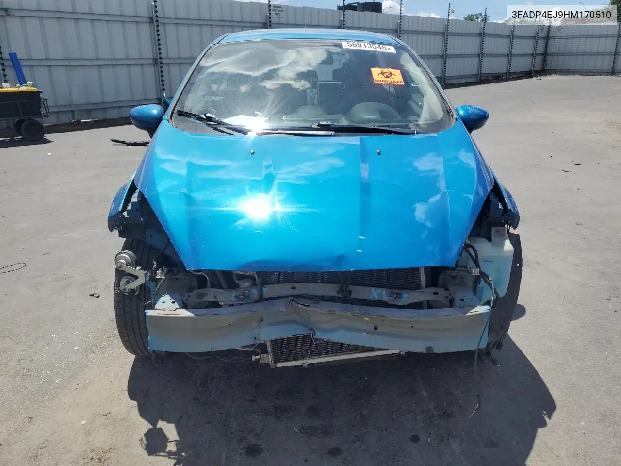 2017 Ford Fiesta Se VIN: 3FADP4EJ9HM170510 Lot: 56913545