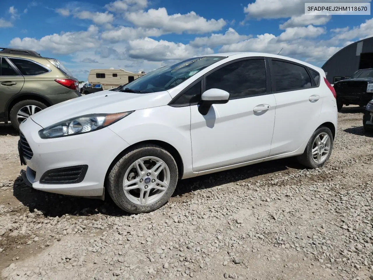 2017 Ford Fiesta Se VIN: 3FADP4EJ2HM118670 Lot: 62850765