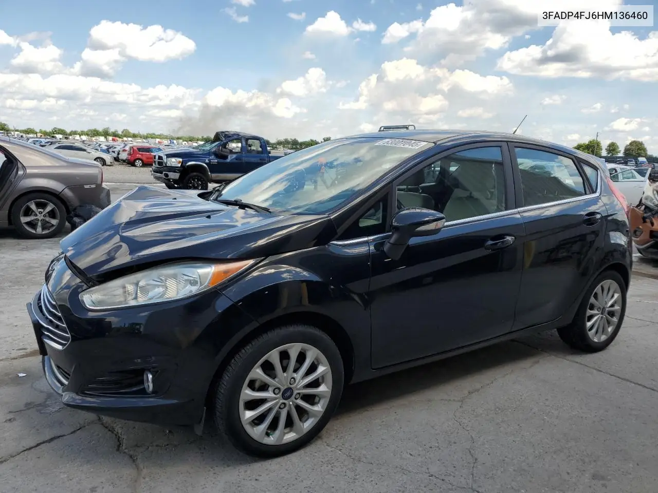 2017 Ford Fiesta Titanium VIN: 3FADP4FJ6HM136460 Lot: 63001045