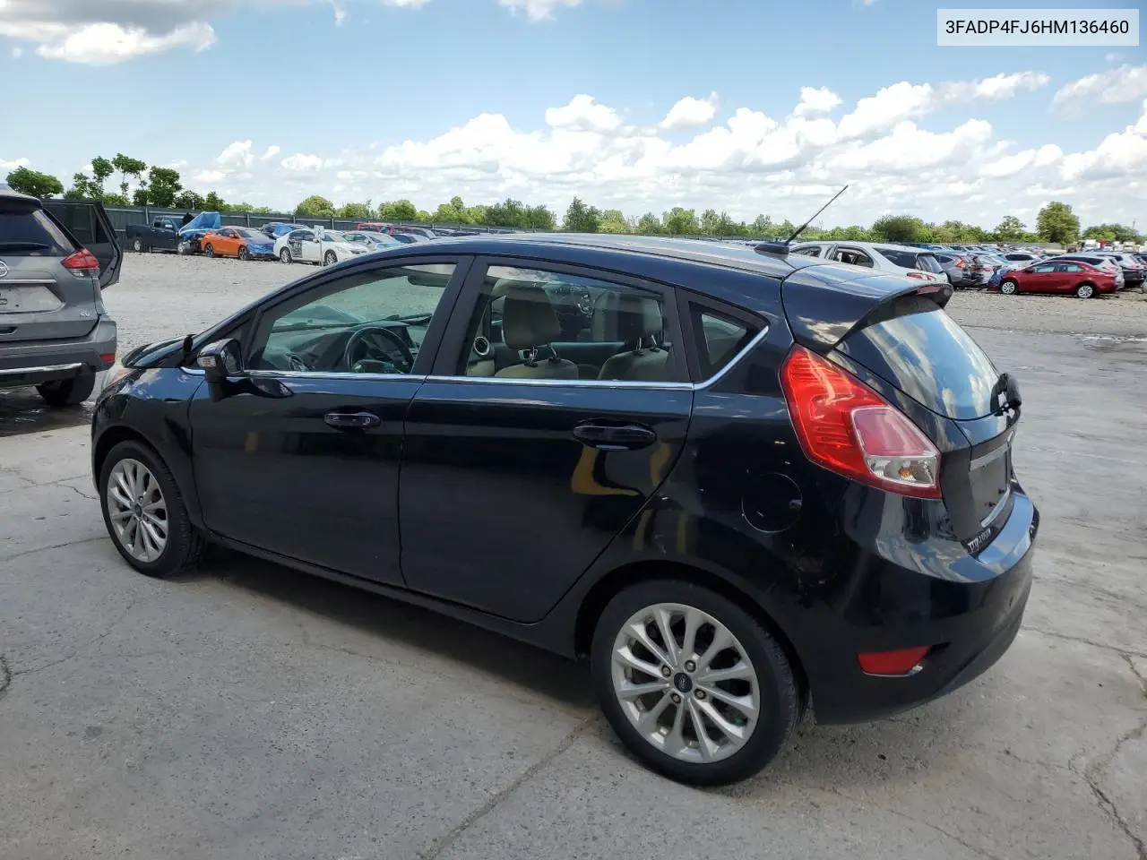 2017 Ford Fiesta Titanium VIN: 3FADP4FJ6HM136460 Lot: 63001045