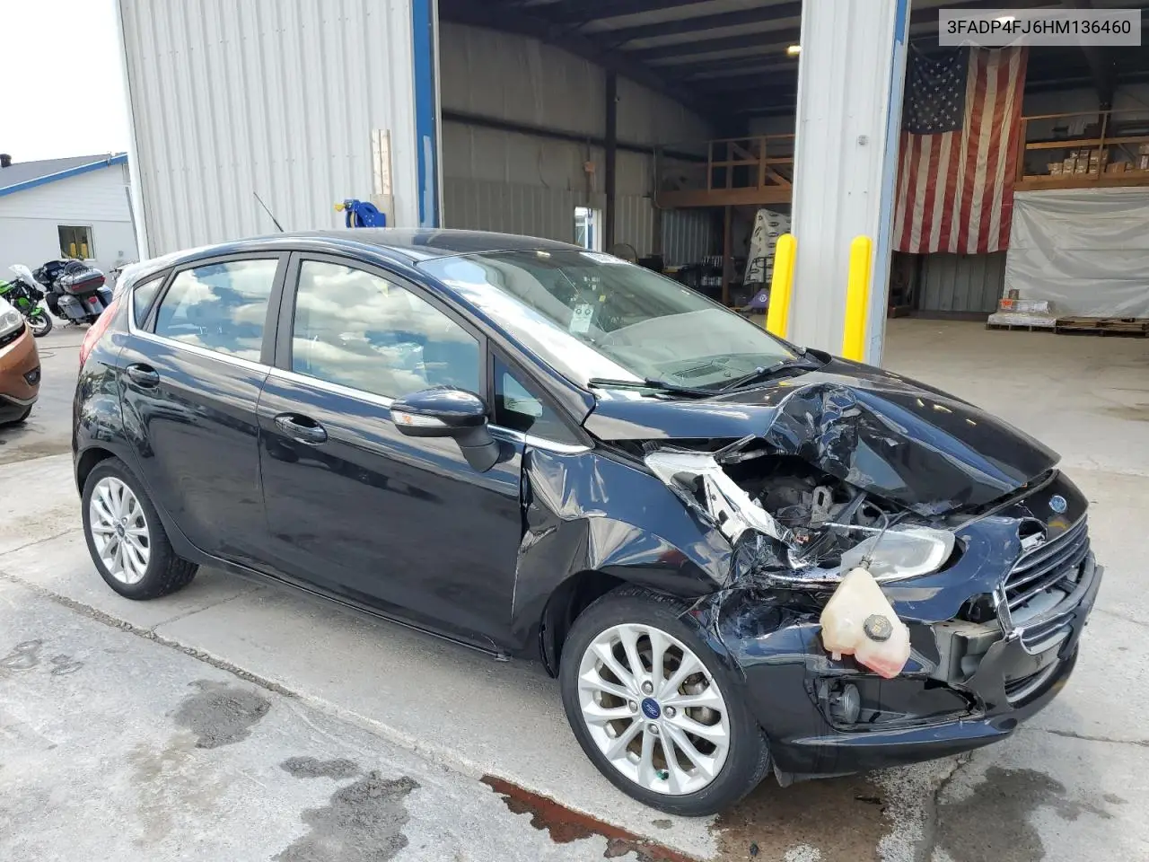 2017 Ford Fiesta Titanium VIN: 3FADP4FJ6HM136460 Lot: 63001045
