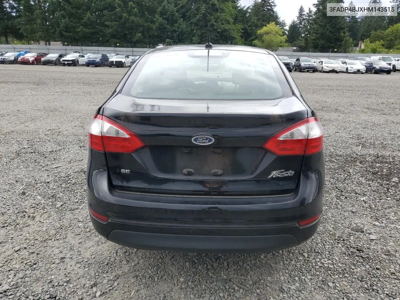 2017 Ford Fiesta Se VIN: 3FADP4BJXHM143515 Lot: 63033405